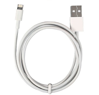Lightning-kabel till USB, 5 meter, vit