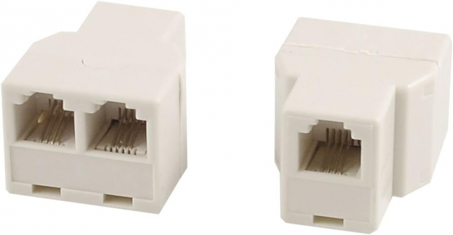 RJ11 Splitter 1-2 netværksstik