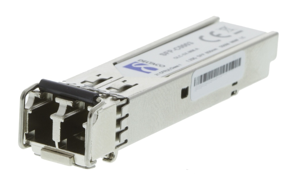 DELTACO SFP 1000Base-SX, LC, 850nm, 550m, Multi-Mode (Svarer til Cisco