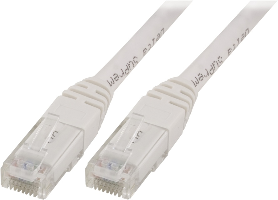 DELTACO U/UTP Cat5e patchkabel, 2m, hvid