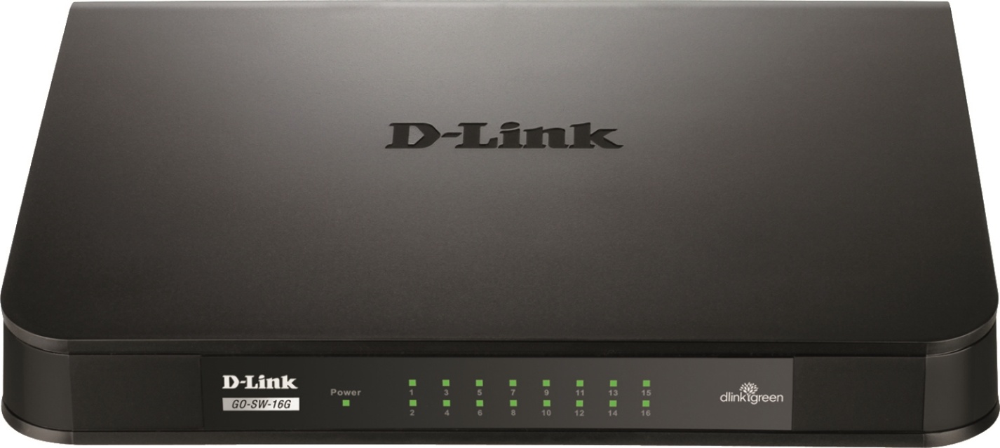 D-Link 16-port Gigabit Easy Desktop Switch, 16-port 10/100/1000Mbps, s