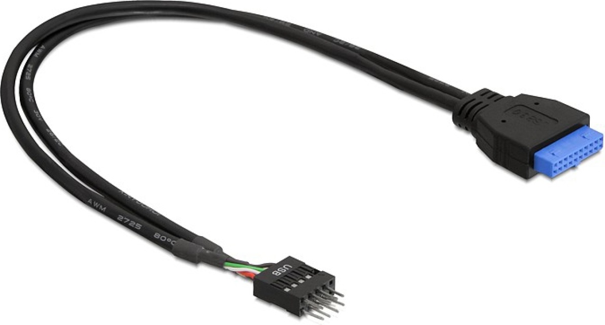 DeLOCK intern kabel fra USB 3.0 til USB 2.0, IDC20 hun - IDC10 han, 0,