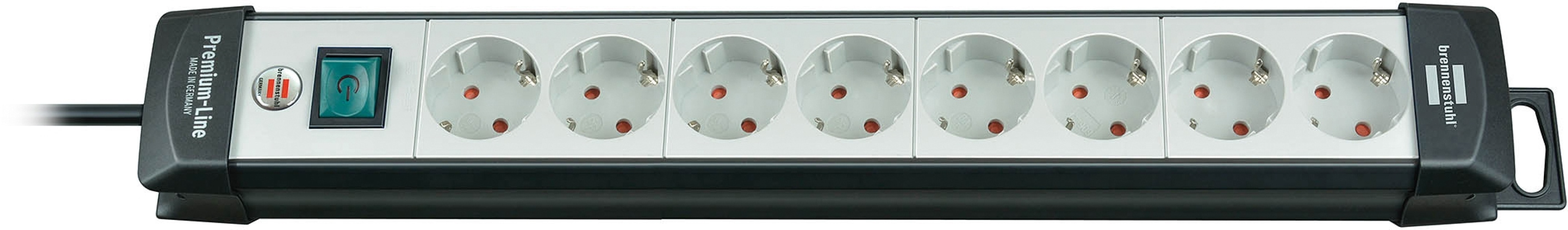 Brennenstuhl Premium-line, strømskinne med 8xCEE 7/4-udgang, 1xCEE 7/