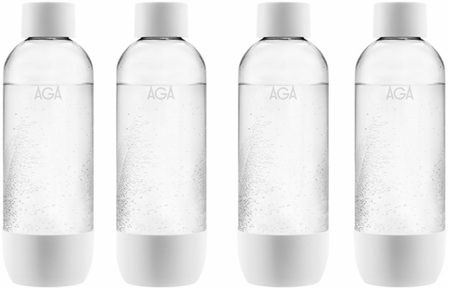 4-pak AGA AQVIA PET-flaske, 1L (hvid)