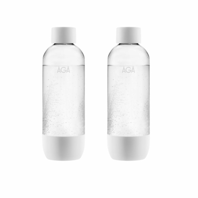 2-pack AGA AQVIA PET-flaska, 1L (Vit) BF 2025