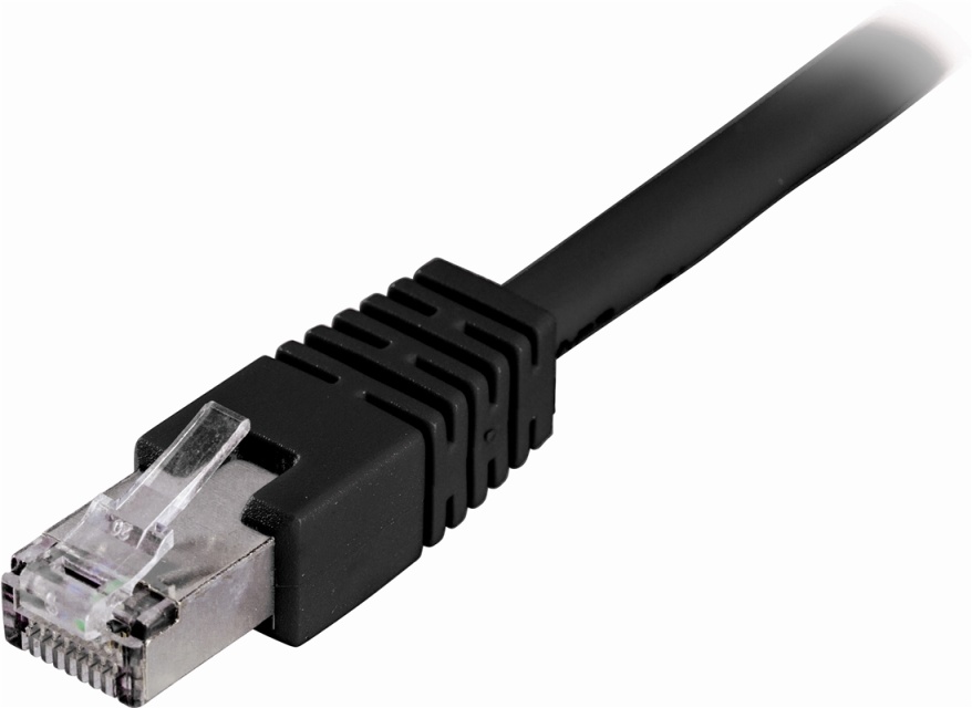 DELTACO F/UTP Cat6 patchkabel, LSZH (Low smoke zero halogen), 7m, sort