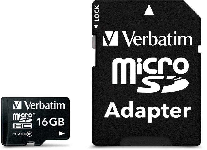 Verbatim microSDHC,<b>16GB</b>,  micro Secure Digital High-Capacity, C