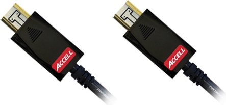 ACCELL AVGrip Pro HDMI-kabel med låsestik <b>HDMI High Speed</b>, 19-