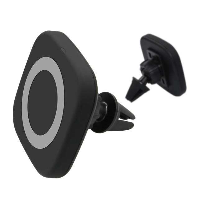 Bilholder til ventilatorgitter med trådløs Qi-opladning