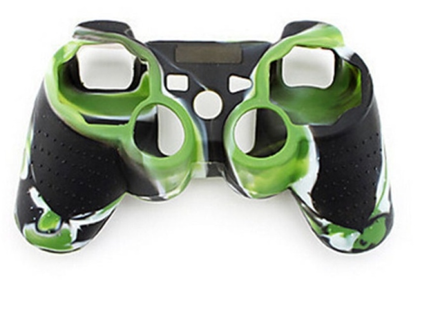 Silikonegreb til controller, Playstation 3, Camouflage Green