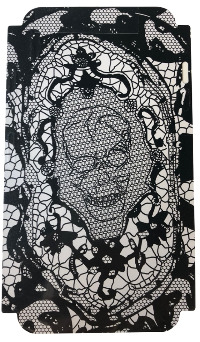 Skin til Iphone XS Skull - Sort