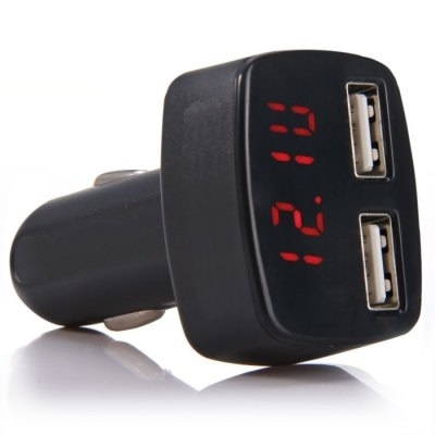 Cigg og USB multimeter til bil