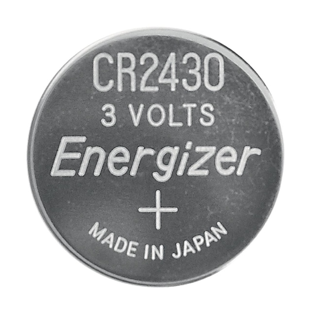 Energizer Lithium knapcellebatteri CR2430 | 3 V DC | 320 mAh | 2-Blister | Sølv