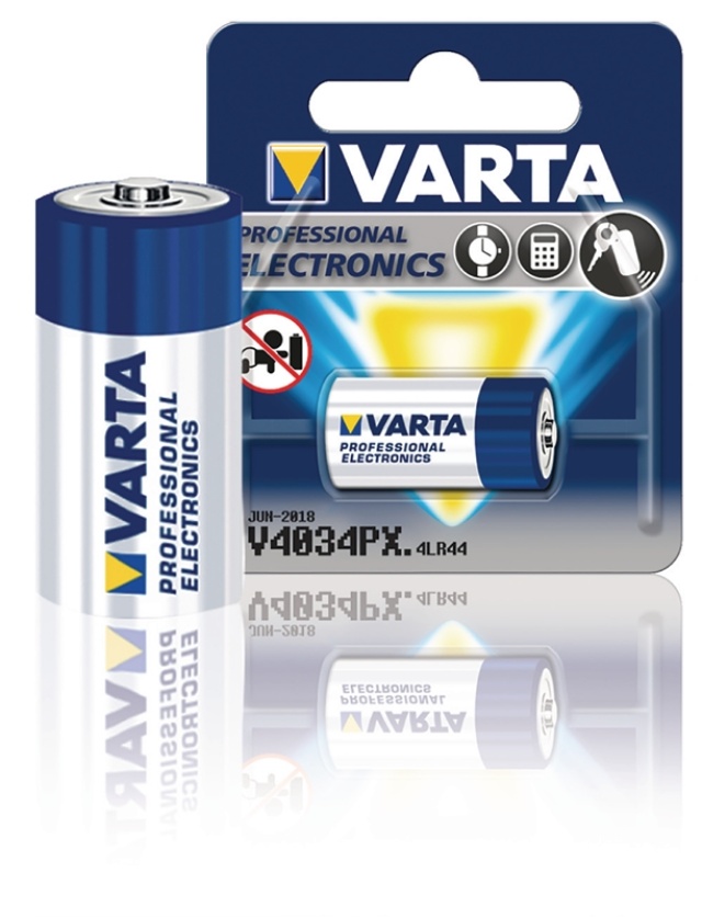 Varta Alkaline batteri LR44 | 6 V DC | 170 mAh | 1-Blister | Blå / Sølv