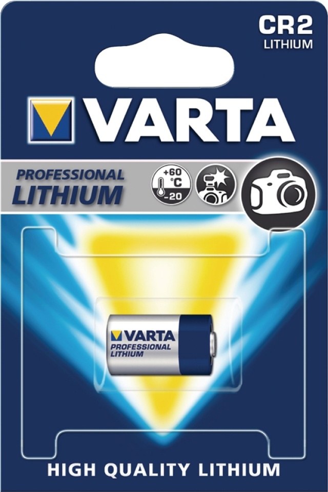 Varta CR 2 (6206) batteri, 1 stk. blister lithium batteri, 3 V