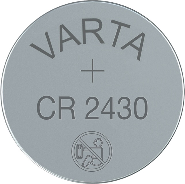 Varta CR2430 (6430) batteri, 1 stk. blister Lithium-knapcelle, 3 V