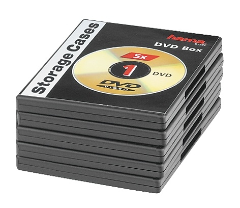 Hama DVD-Box Standard Sort 5-pak