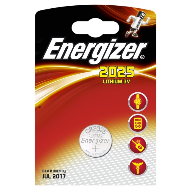 Energizer Batteri CR2025 Lithium 1-pak
