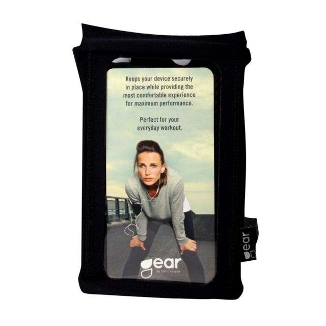 Gear Sportsarmbånd S/M f.eks iPhone 6/7/8/SE2020/22 Sort