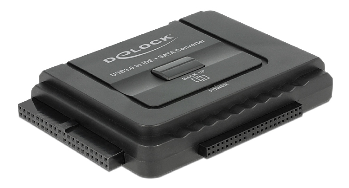 Delock Converter USB 3.0 to SATA 6GB/s/IDE40PIN/IDE44PIN, Black