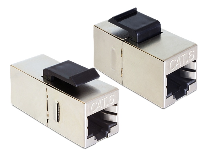 Delock Keystone Module RJ45 Female >RJ45 female Cat.6 Compact