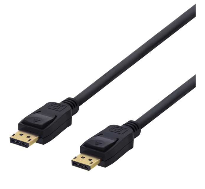 DELTACO DisplayPort monitor cable, 20-pin m - m, 10m, black