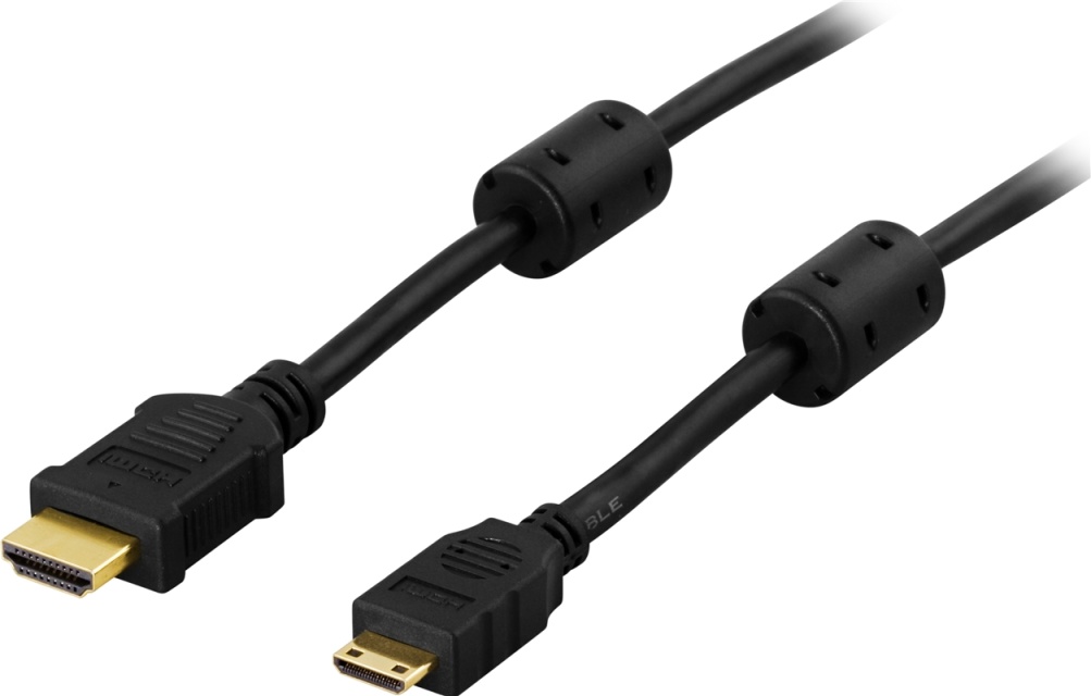DELTACO HDMI kabel, HDMI High Speed with Ethernet, HDMI Type A han - H
