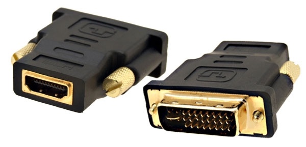 DVI-D han til HDMI hun adapter