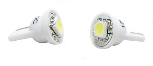 LED-positionslys, fatning W5W, 1-LED (2-pak) Hvid