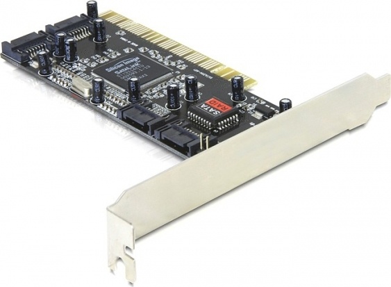 DeLOCK Kontrollerkort, PCI, SATA 1.5 Gb/s, 4xSATA-kanaler internt, RAI