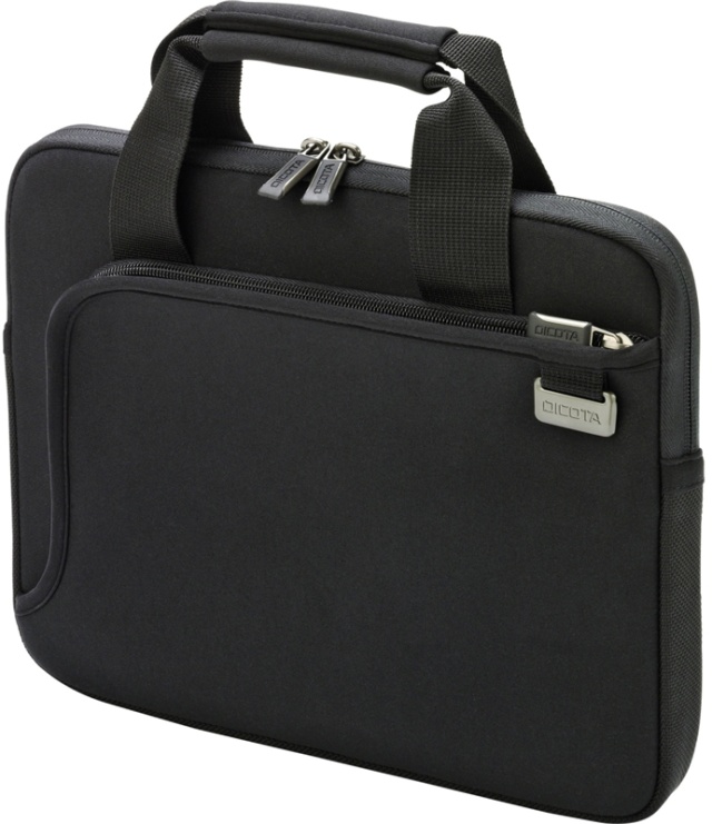 Dicota Smart Skin, notebooktaske, 12,5", bærehåndtag, 1 rum, sort