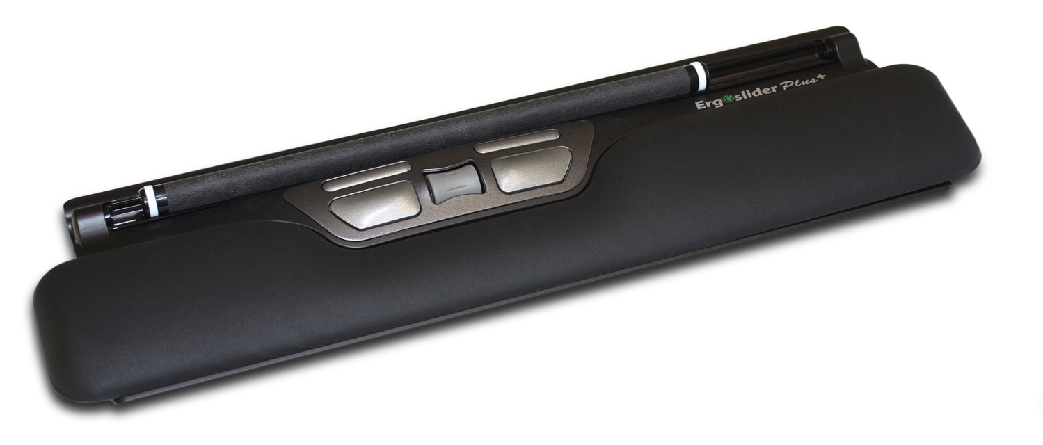 Ergoslider Plus+, håndledsstøtte med indbygget mus 5 knapper+scroll,