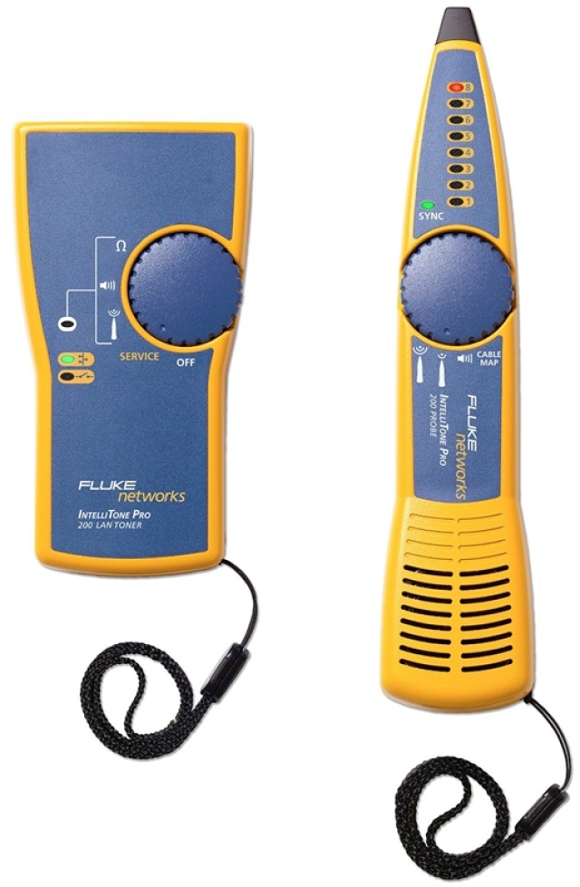 Fluke IntelliTone Pro 200 LAN Kit, Toner+Probe til netværkskabler,RJ1