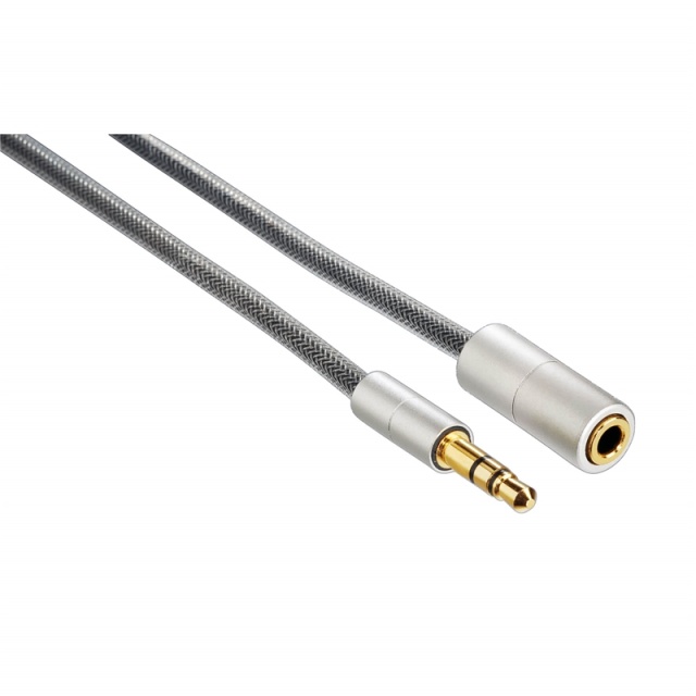 Hama Mobile Förlängningskab 3,5mm Aluline Fit iPhone 2m