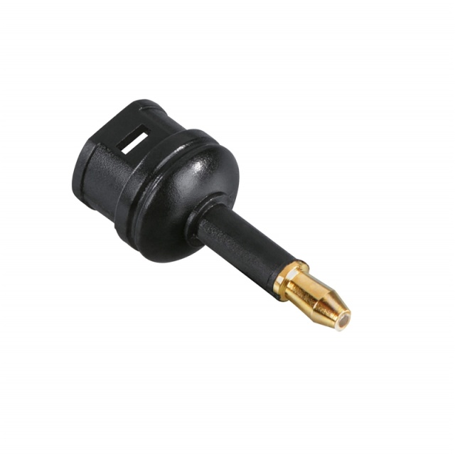 Hama Adapter ODT Toslink 3.5mm Hun-Han Guld Sort