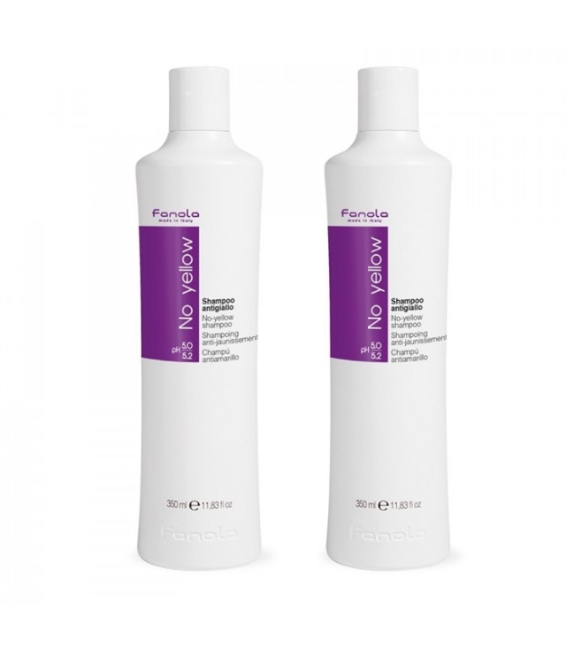 2-pack Fanola No Yellow Schampoo 350ml