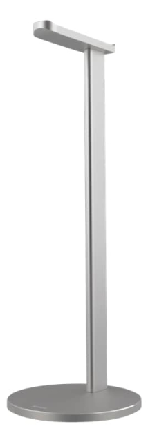 DELTACO Hovedtelefonholder, aluminium, skridsikker, sølv