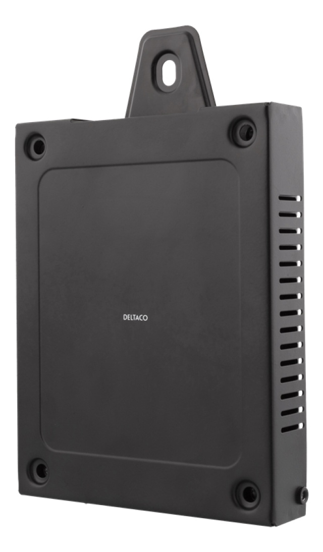 DELTACO Universal Anti-theft media box mount, mount kit, steel, black