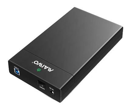 External HDD enclosure, USB 3.0, 3,5" HDD, USB-A, black