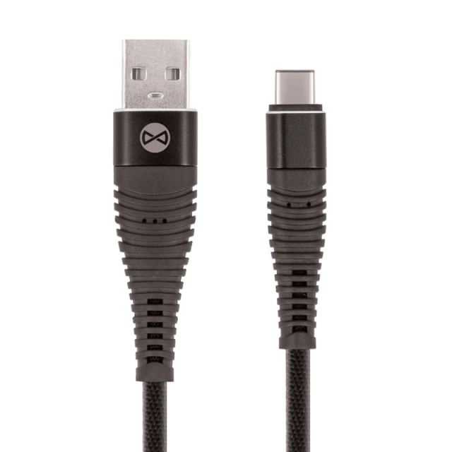 Forever Shark - USB type-C-kabel, sort