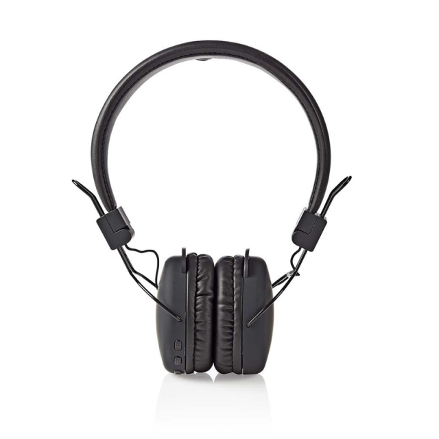 Nedis Trådløse On-Ear hovedtelefoner | Maksimal batteritid: 15 timer | Indbygget mikrofon | Truk kontrol | Understøtter stemmestyring | Volumenkontrol | Sort