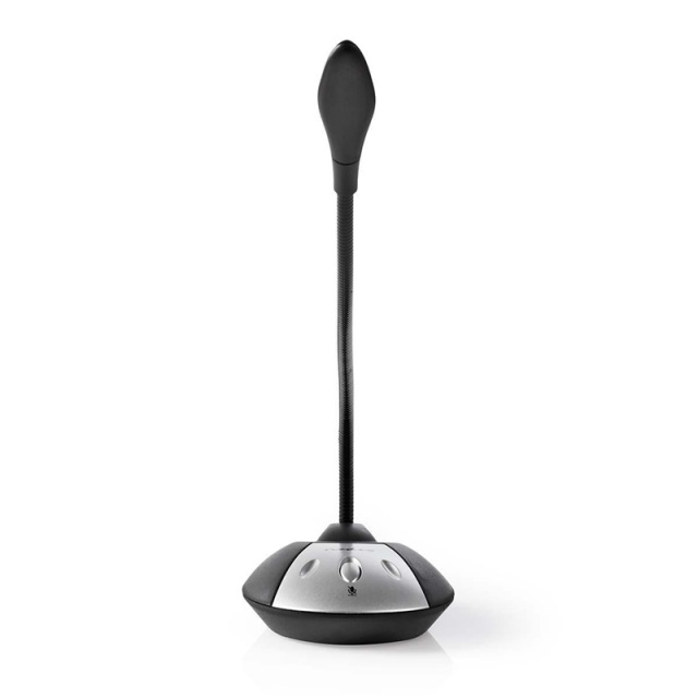 Nedis Mikrofon | Brugt til: Desktop / Notebook | Kabel | USB-A Male | Indbygget on/off-knap (tænd/sluk) | Hovedtelefonudgang