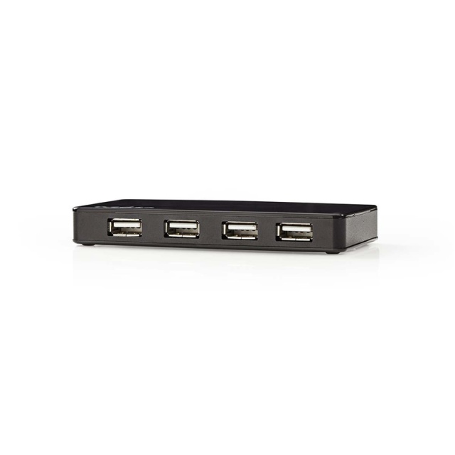 Nedis USB-hub | USB-A Male | USB-A Female | 7-Port port(s) | USB 2.0 | Strømforsyning / USB Drevet | 7x USB