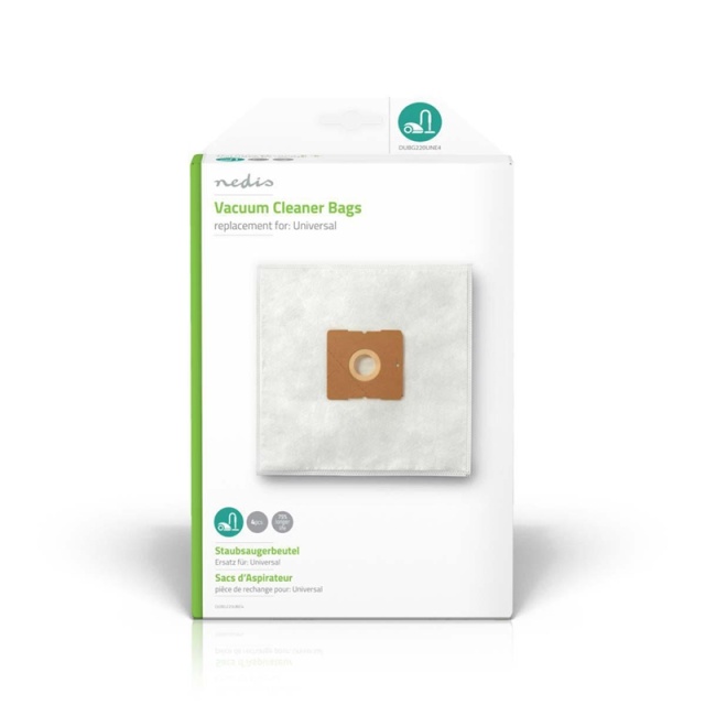 Nedis Støvsugerpose | 4 stk. | Syntetisk | Mest solgt for: Universel | Hvid
