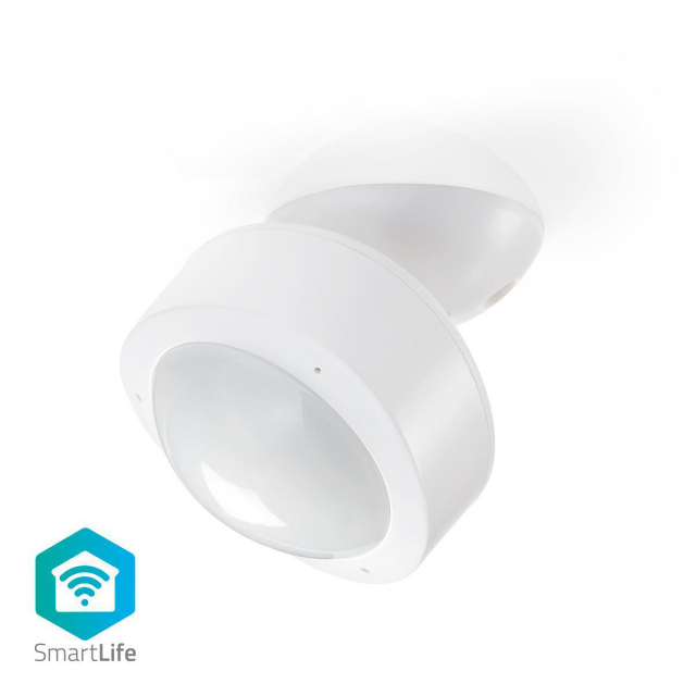 Nedis SmartLife Bevægelses Sensor | Wi-Fi | Batteri / Strømforsyning | Detektorvinkel: 120 ° | Detektorområde: 10.0 m | Hvid