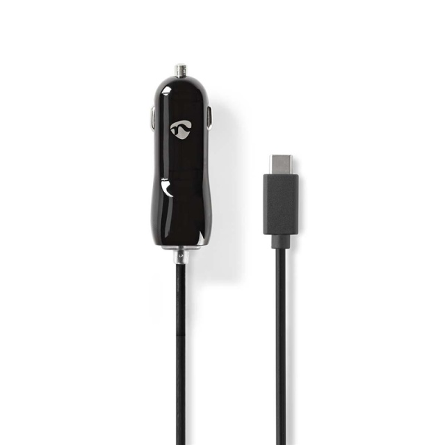 Nedis Biloplader | 15 W | 1x 3.0 A | Antal output: 1 | USB-C™ (Fixed) kabel | 1.00 m | Single Voltage Output
