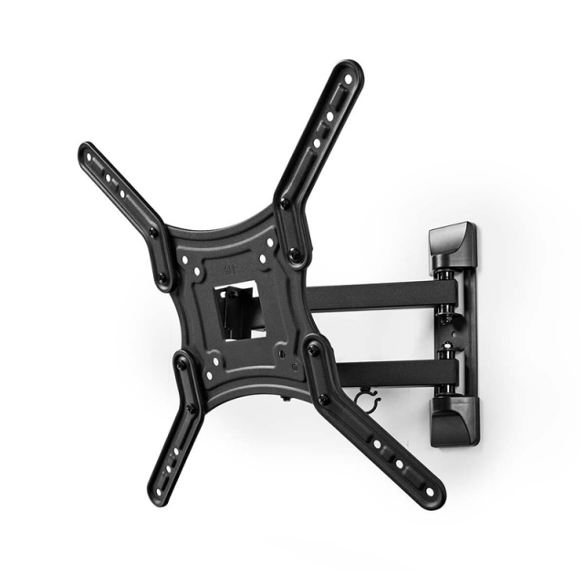 Nedis Fuld Motion TV Vægbeslag | 23 - 55 " | Maksimal vægt: 30 kg | Vipbar | Kan drejes | Minimum vægafstand: 70 mm | Maksimal vægafstand: 400 mm | 3 Drejepunkt(er) | ABS / Stål | Sort