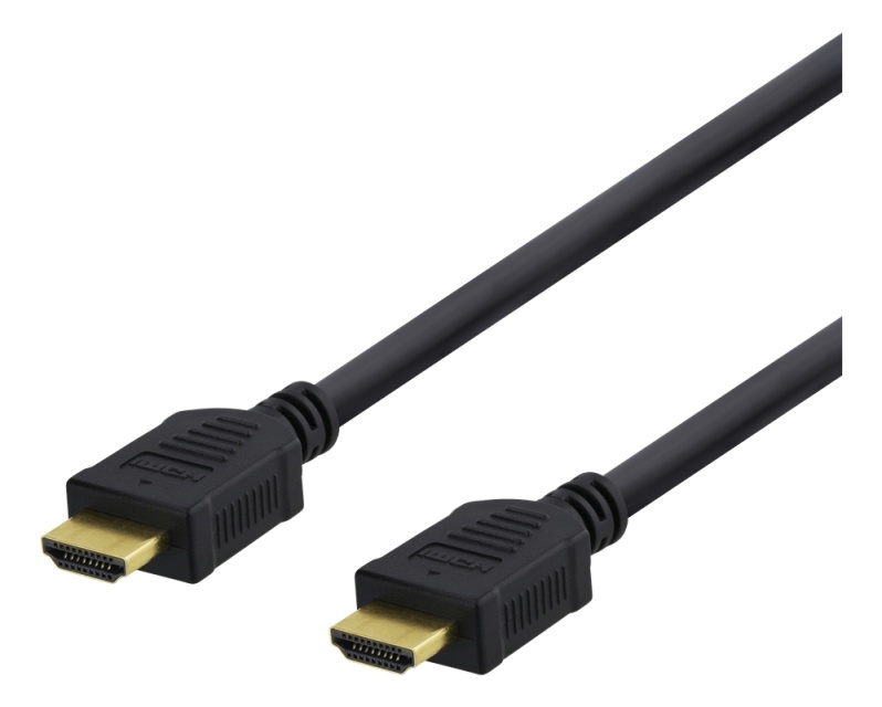 DELTACO High-Speed HDMI kabel, 5m, Ethernet, 4K UHD, sort