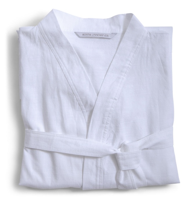 Kosta Linnewäfveri Spa Robe Vit L/Xl