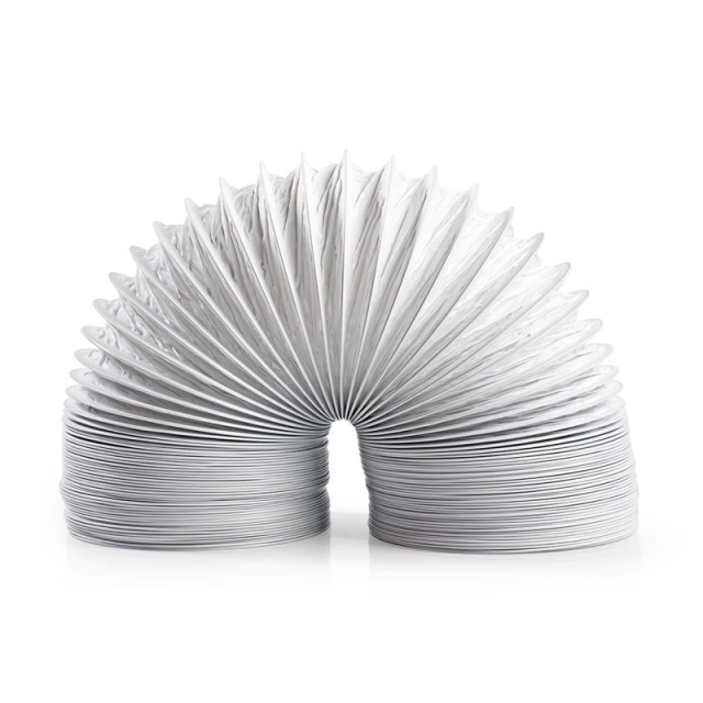 Nedis Aftræksslange PVC | 100 mm | 3.00 m | Egnet: Air Ventilation / Tumble Dryers | Hvid